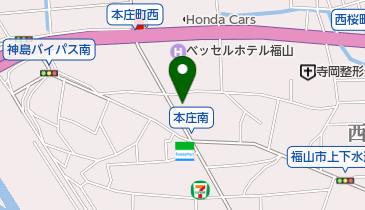 ニコニコレンタカー 福山南本庄店の地図画像