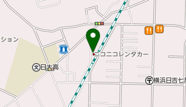 ニコニコレンタカー 横浜日吉7丁目店の地図画像