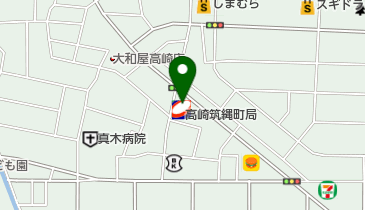 ニコニコレンタカー 高崎筑縄町店の地図画像