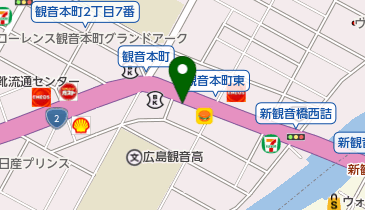 ニコニコレンタカー 広島観音本町店の地図画像