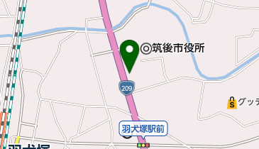 ニコニコレンタカー 羽犬塚駅前店の地図画像