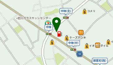 ニコニコレンタカー 砺波中神店の地図画像