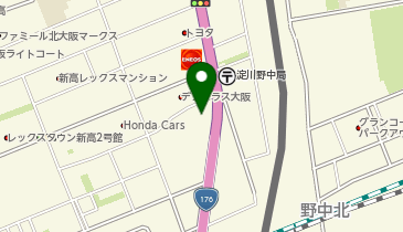 ニコニコレンタカー 淀川野中北店の地図画像