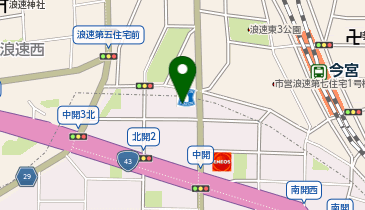 ニコニコレンタカー 大阪北開店の地図画像