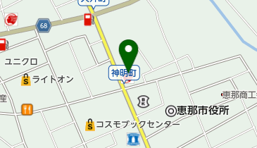 ニコニコレンタカー 恵那長島店の地図画像