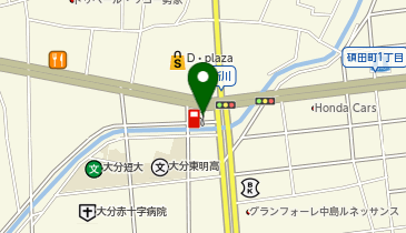 ニコニコレンタカー 大分新川店の地図画像