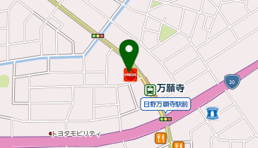 ニコニコレンタカー 日野万願寺駅前店の地図画像