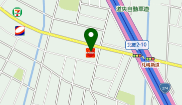 ニコニコレンタカー 札幌北郷2条店の地図画像