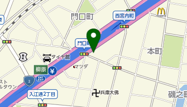 ニコニコレンタカー 神戸西宮内町店の地図画像