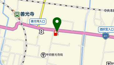 ニコニコレンタカー 甲府善光寺駅店の地図画像