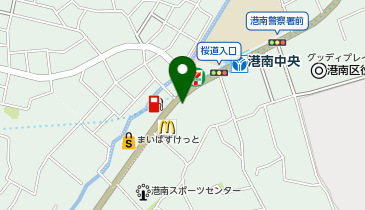 ニコニコレンタカー 横浜港南中央駅前店の地図画像