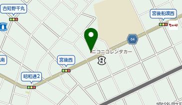 ニコニコレンタカー 江南宮後町店の地図画像