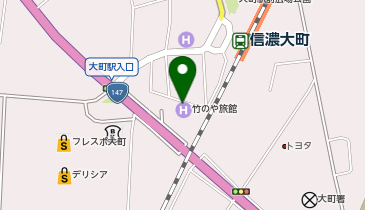 ニコニコレンタカー 信濃大町駅店の地図画像