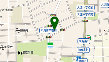 ニコニコレンタカー 大阪大淀店の地図画像