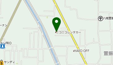 ニコニコレンタカー 八尾萱振町店の地図画像