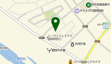 ニコニコレンタカー 盛岡駅西通店の地図画像