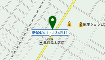 トヨタレンタリース 新琴似店の地図画像