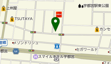 トヨタレンタリース 宇都宮今泉店の地図画像