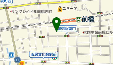 トヨタレンタリース 前橋駅南口店の地図画像