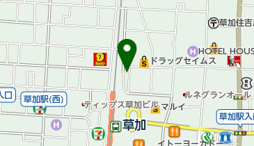 トヨタレンタリース 草加駅前店の地図画像