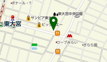トヨタレンタリース 東大宮店の地図画像