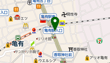 トヨタレンタリース 亀有駅前店の地図画像