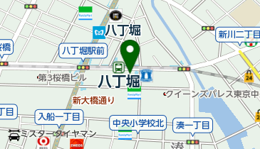 トヨタレンタリース 八丁堀店の地図画像