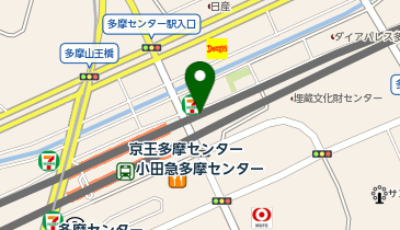 トヨタレンタリース 多摩センター駅前店の地図画像