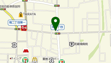 トヨタレンタリース 武蔵境店の地図画像