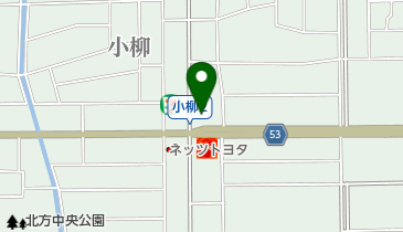 トヨタレンタリース 北方店の地図画像