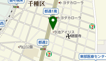 トヨタレンタリース 今池店の地図画像