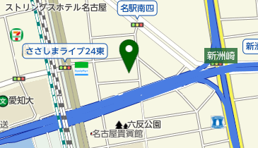 トヨタレンタリース ささしまライブ東口店の地図画像