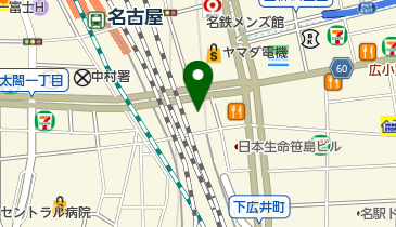 トヨタレンタリース 名駅笹島店の地図画像