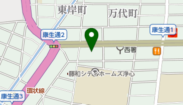 トヨタレンタリース 康生通店の地図画像