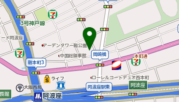 トヨタレンタリース 靭公園西店の地図画像