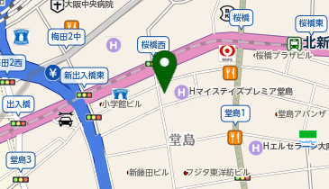 トヨタレンタリース 西梅田店の地図画像