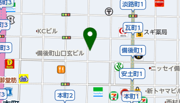 トヨタレンタリース 本町店の地図画像