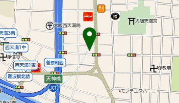 トヨタレンタリース 南森町店の地図画像