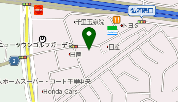 トヨタレンタリース 津雲台千里店の地図画像