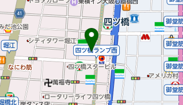 トヨタレンタリース 四ツ橋筋心斎橋店の地図画像