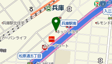 トヨタレンタリース JR兵庫駅南口店の地図画像