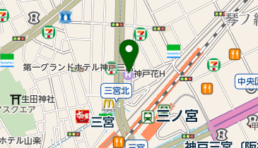 トヨタレンタリース 三宮駅前店の地図画像