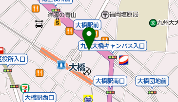 トヨタレンタリース 大橋駅前店の地図画像