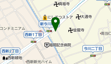 トヨタレンタリース 西新店の地図画像