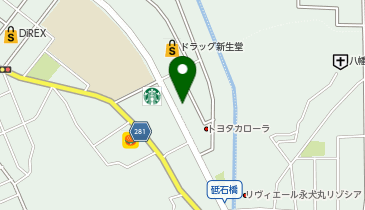 トヨタレンタリース 永犬丸店の地図画像