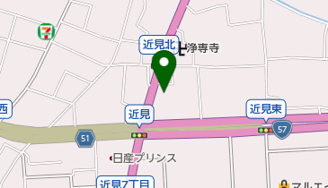 トヨタレンタリース 近見店の地図画像