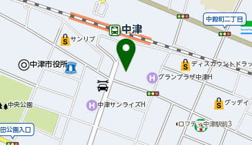 トヨタレンタリース 中津駅南口店の地図画像