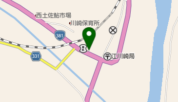 江川崎ホールの地図画像