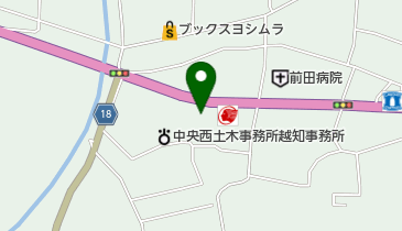 セントラル越知店の地図画像