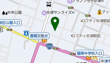 ヴィーナスギャラリー中津店の地図画像